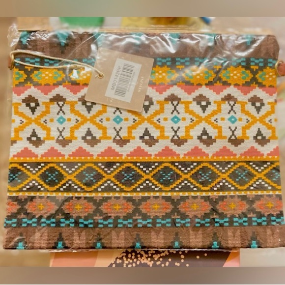 ✌🏼 #2551 Fashionably Cute Aztec Vibes Crossbody Purse - Picture 13 of 14
